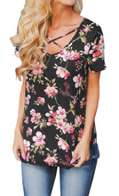 Carregar imagem no visualizador da galeria, Camiseta Feminina Com Estampa Com Estampa, Manga Curta, Casual, Solta