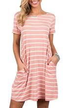 Carregar imagem no visualizador da galeria, Vestido Feminino Listrado