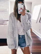 Carregar imagem no visualizador da galeria, Casaco De Malha Robusto De Tamanho Grande