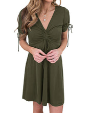 Carregar imagem no visualizador da galeria, Vestido Feminino Gola V
