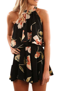 Vestido Feminino Sem Mangas Com Estampa Floral