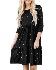 Vestido Feminino Com Estampa De Bolinhas