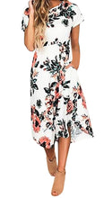 Carregar imagem no visualizador da galeria, Vestido Feminino Casual De Verão Com Estampa Floral
