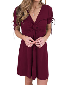 Vestido Feminino Gola V